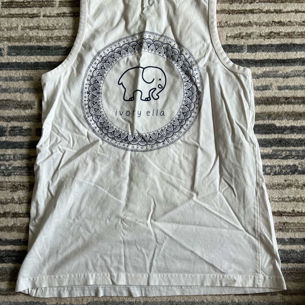 Ivory Ella White Womens Tank Top
